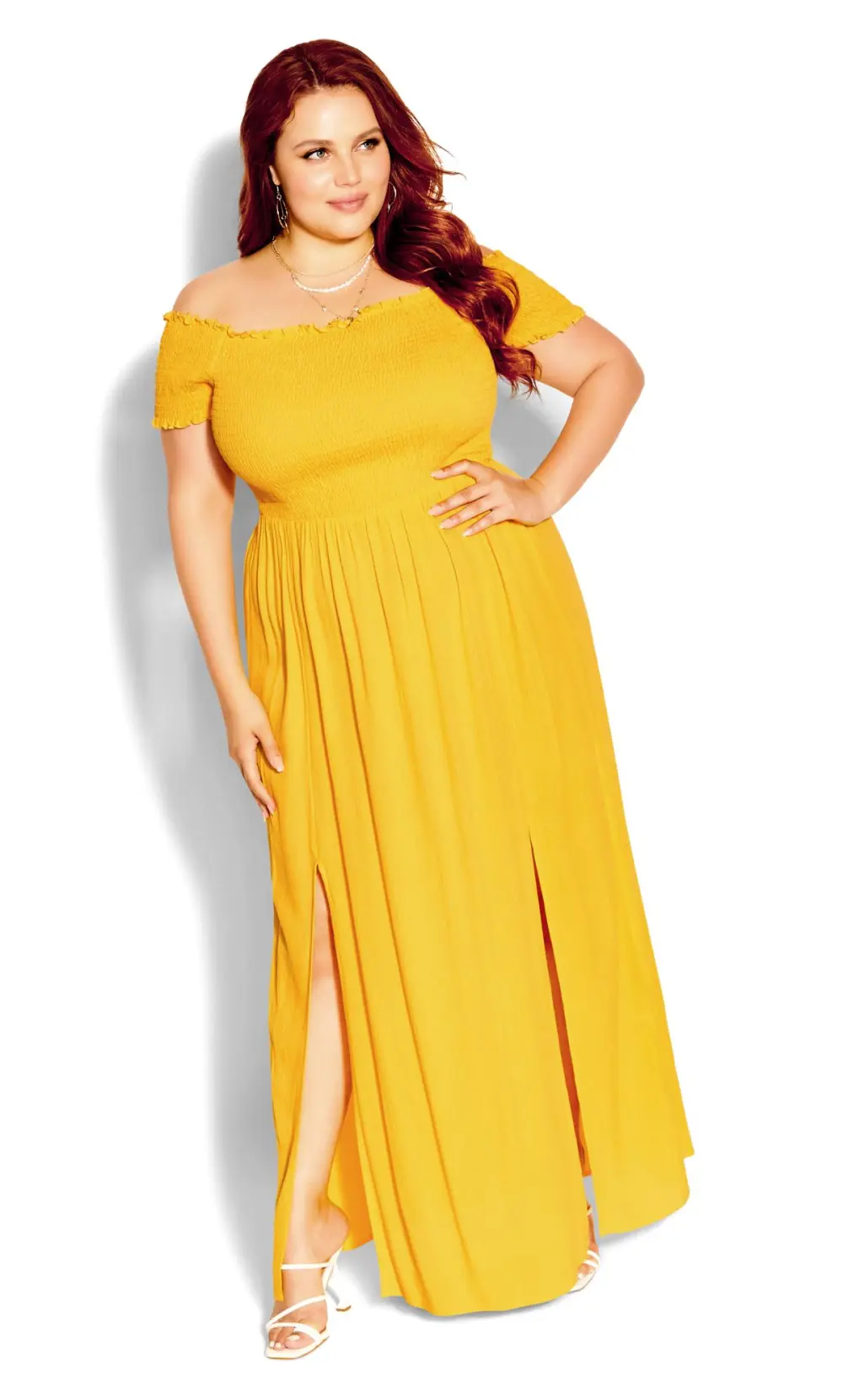 Evans Yellow Summer Passion Maxi Dress