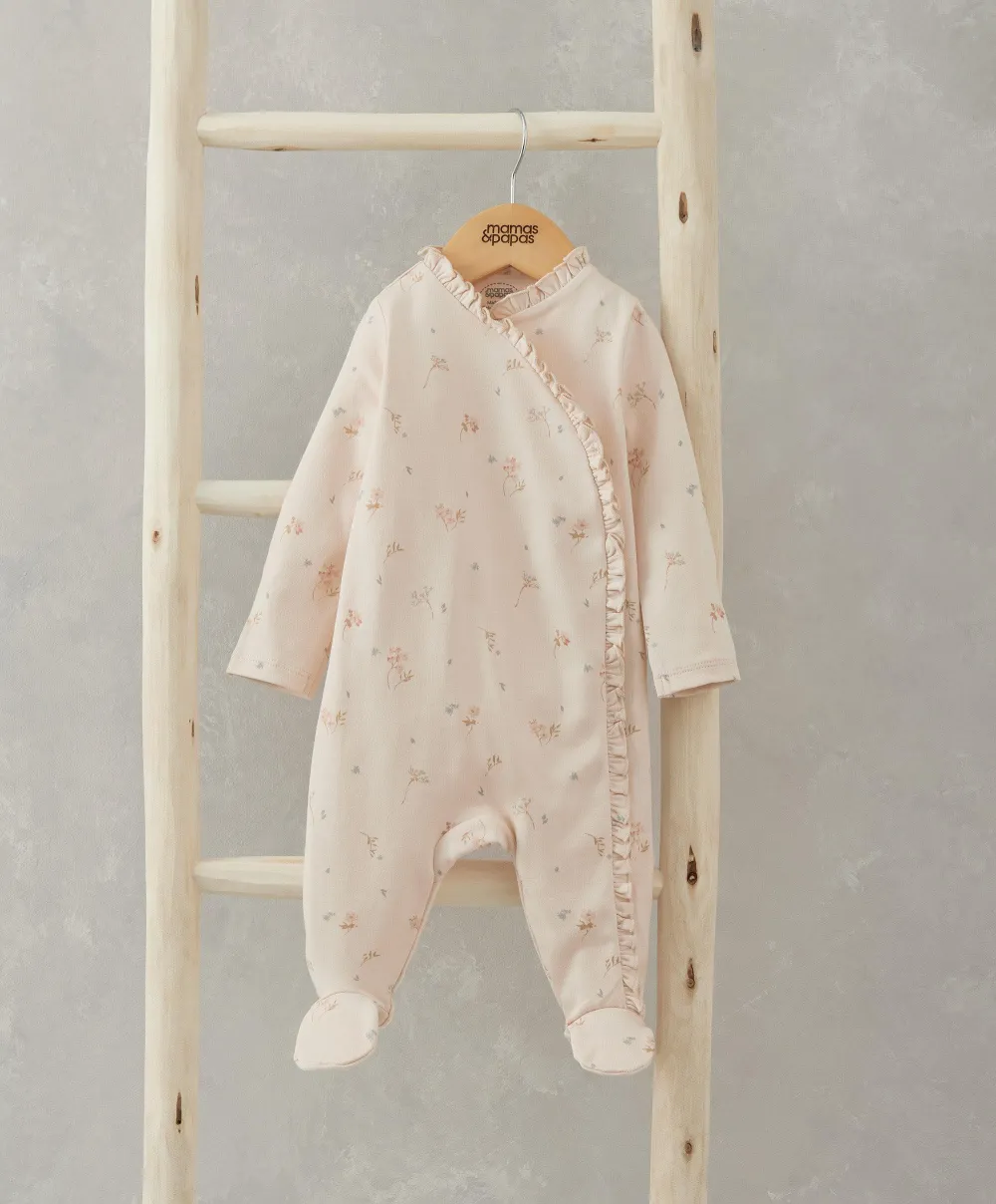 Floral Frill Sleepsuit