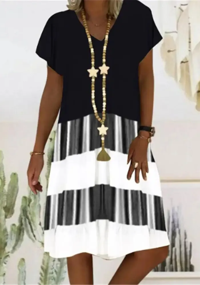 Dream Maker Women Causal Wear Loose T-shirt Dress