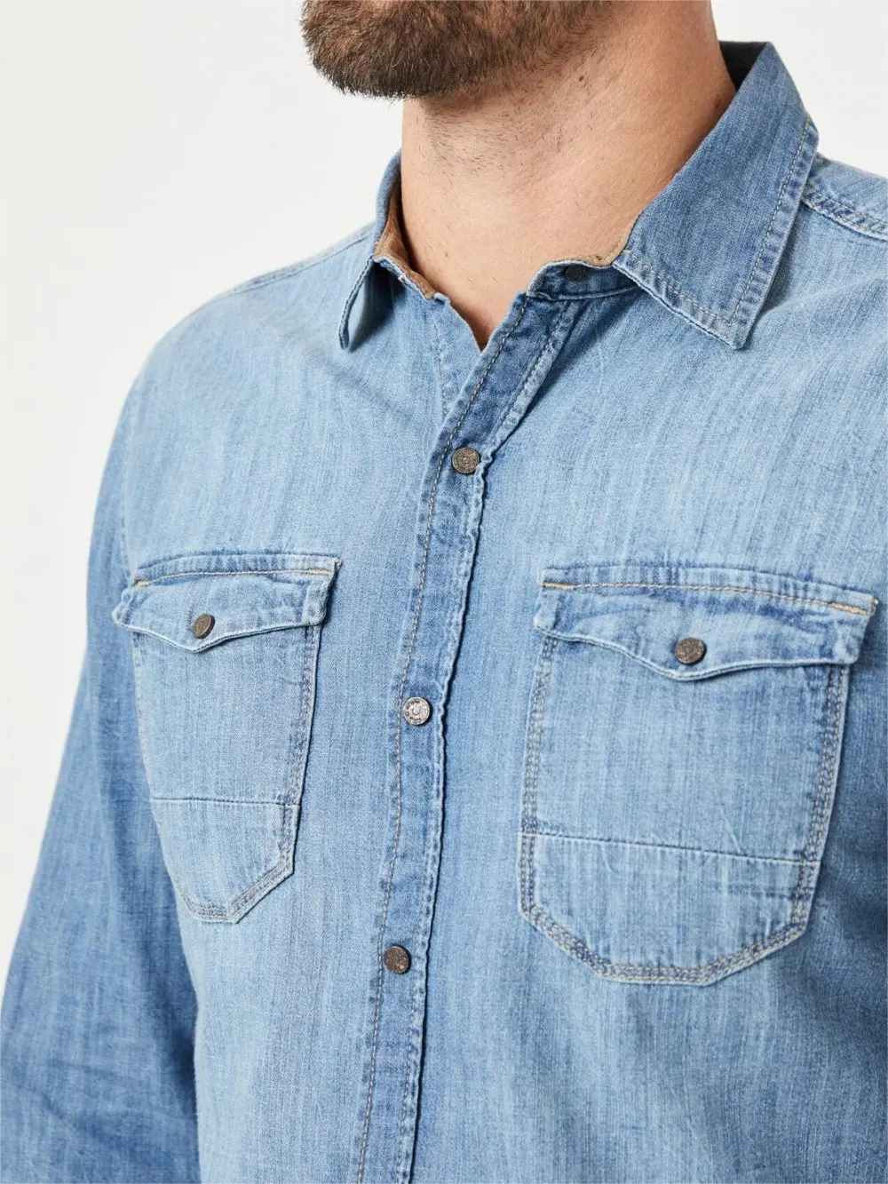 Dark Navy Double - Pocket Men's Shirt