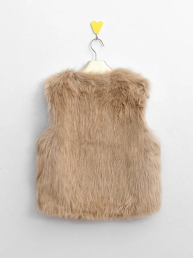 Women's Vest Wedding Daily Weekend Winter Regular Coat V Neck Regular Fit Jacket Sleeveless White Black Camel