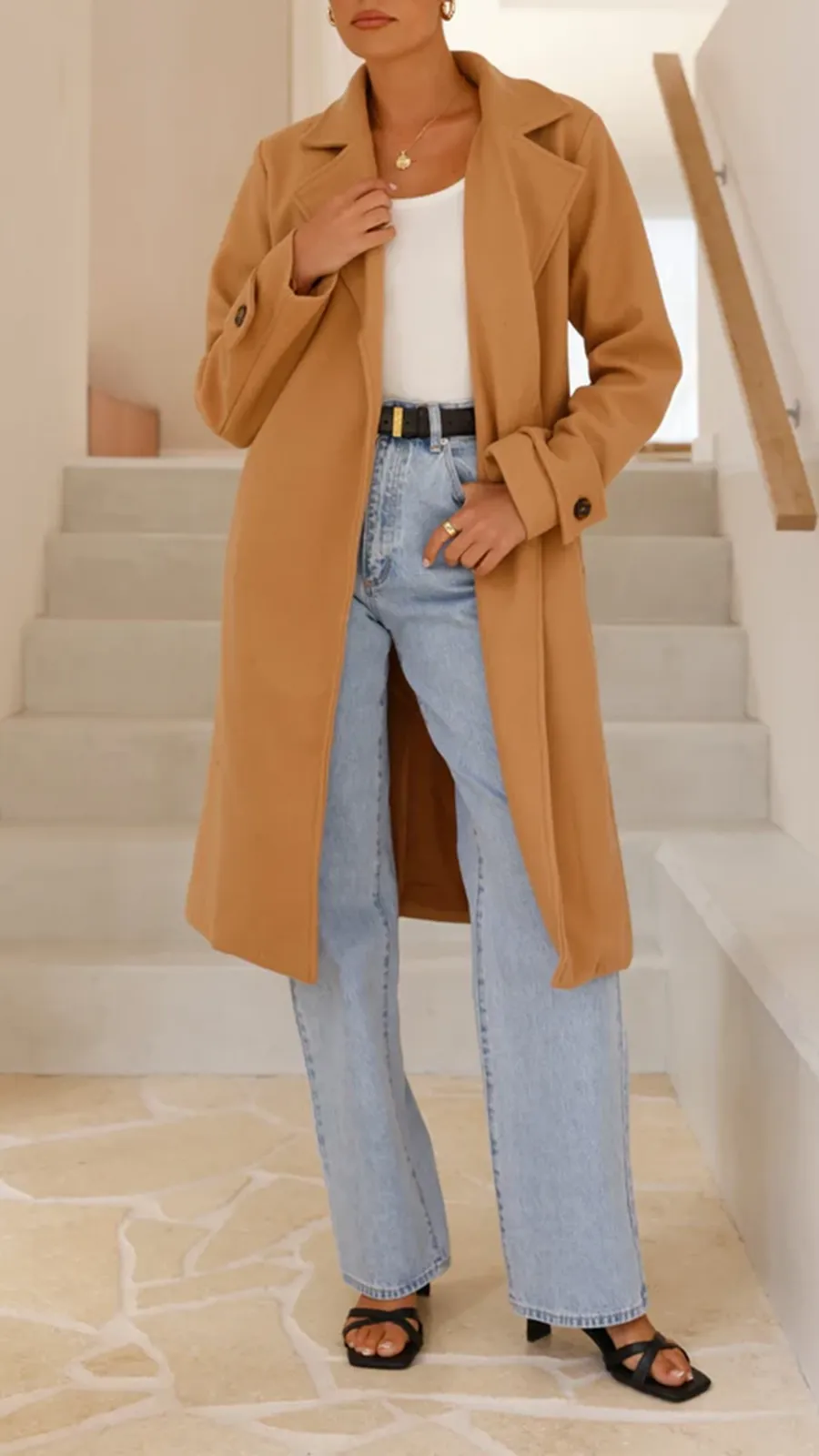 Padded Casual Long Jacket