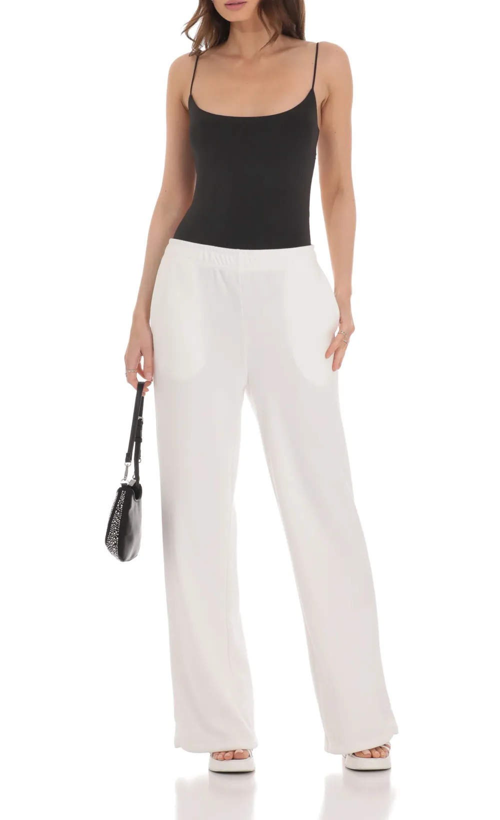 Lace Open Back Bodysuit in Black