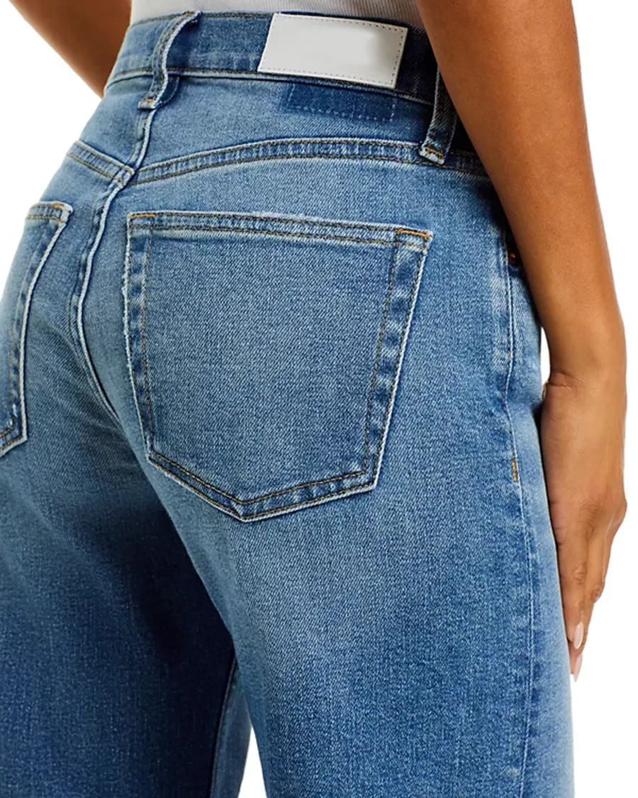 Light-Colored Wide Leg Jeans