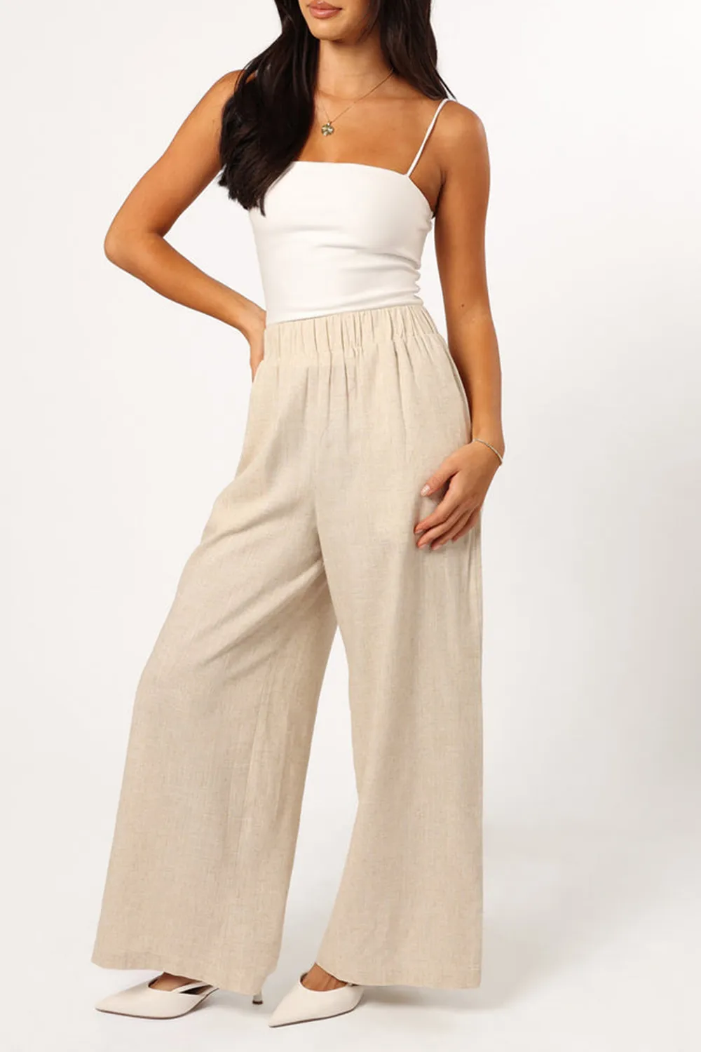 COTTON AND LINEN DAILY PANT