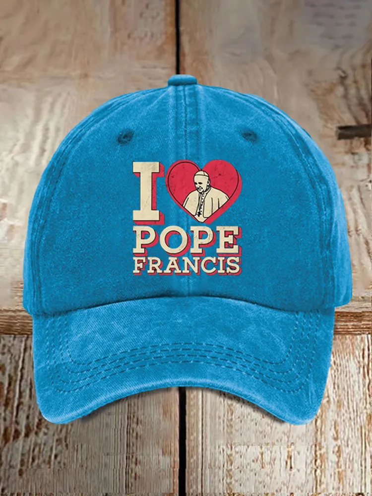 Men And Women's I Love PF Washed Baseball Cap