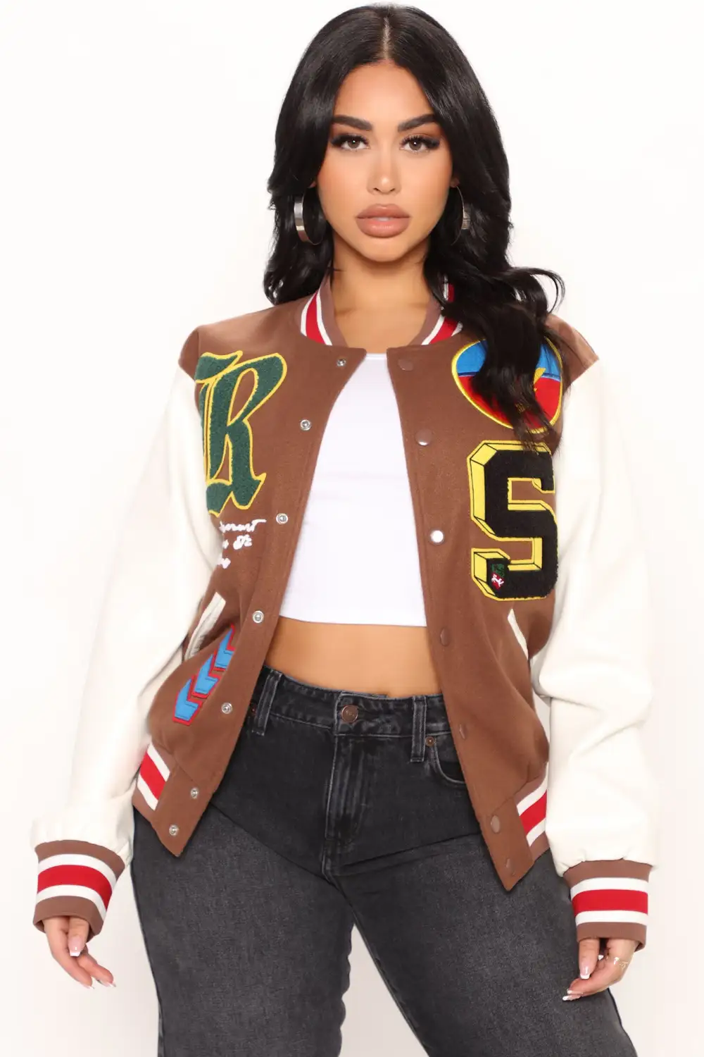 Winning Game Varsity Jacket - Chocolate