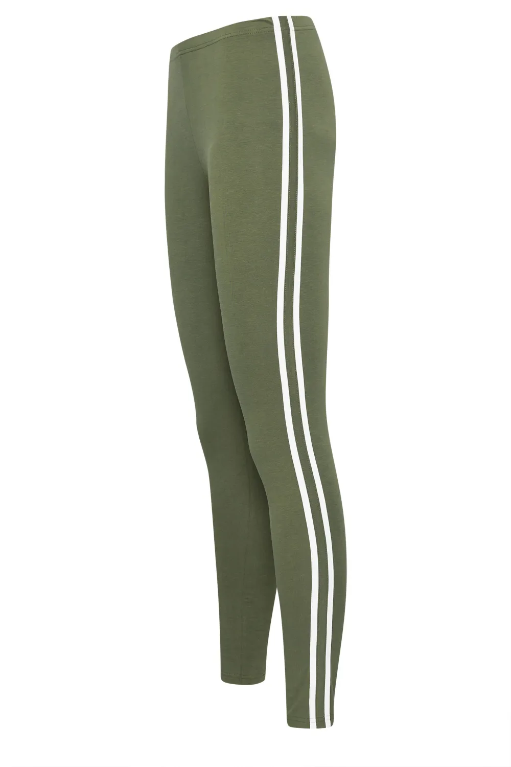 LTS Tall Khaki Green Stripe Leggings