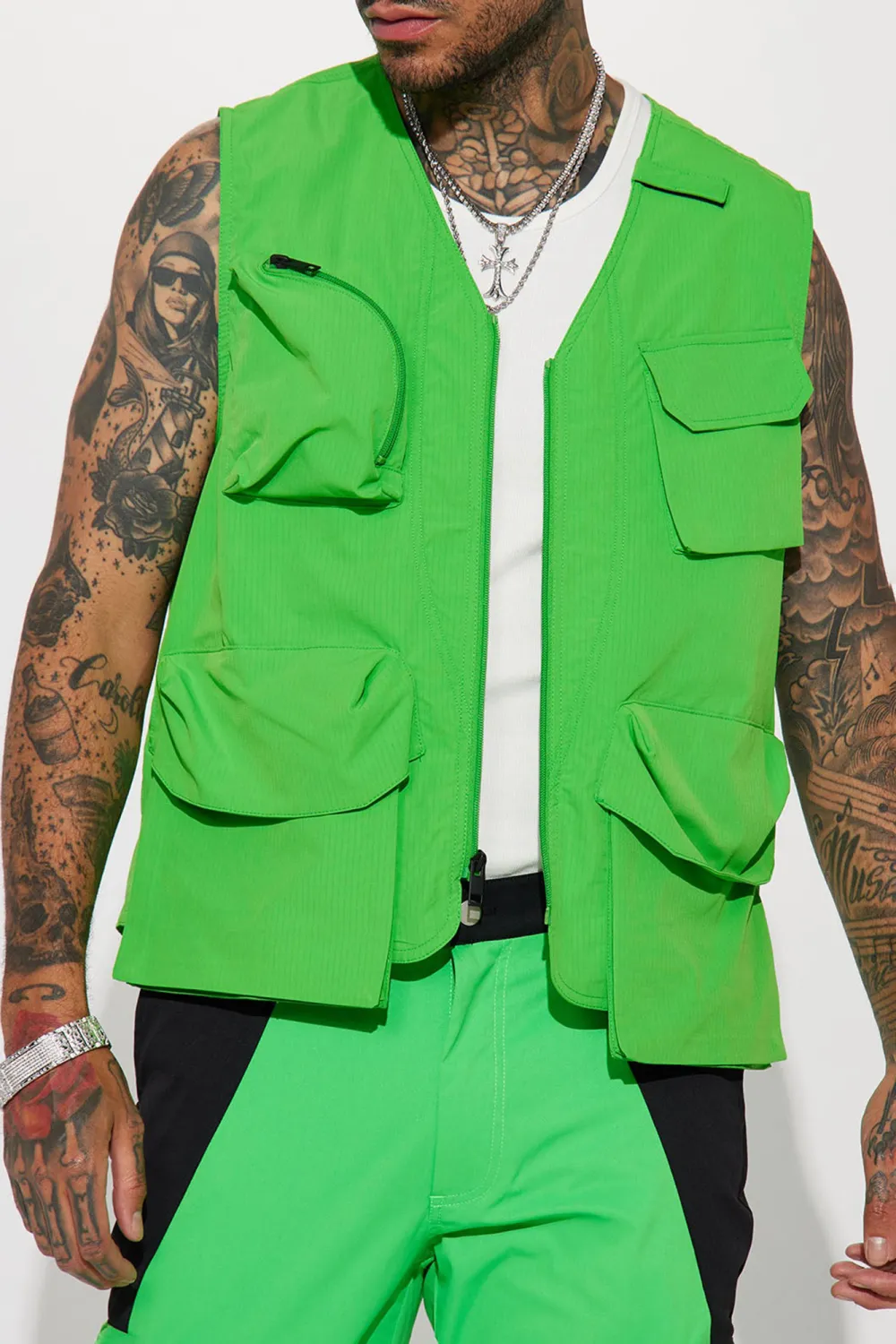 Hard To Miss Ripstop Tactical Cargo Vest - Black