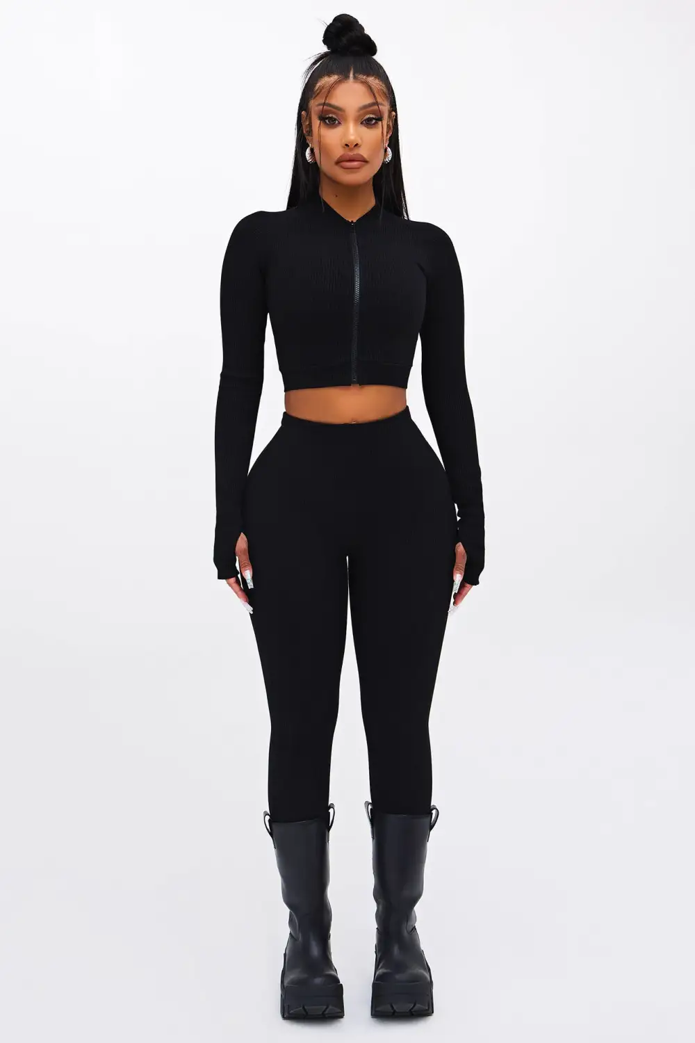 Kendall Snatched Top - Black