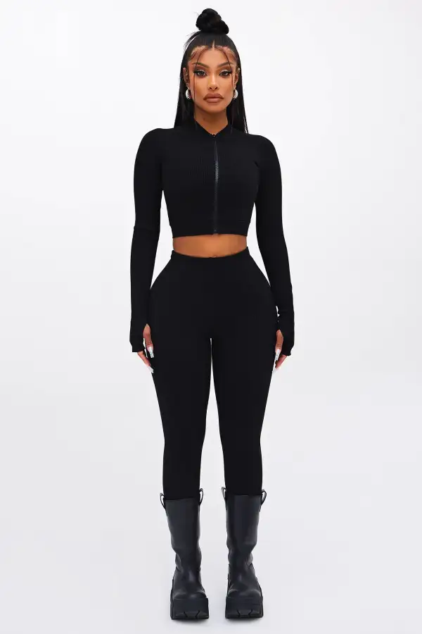 Kendall Snatched Top - Black