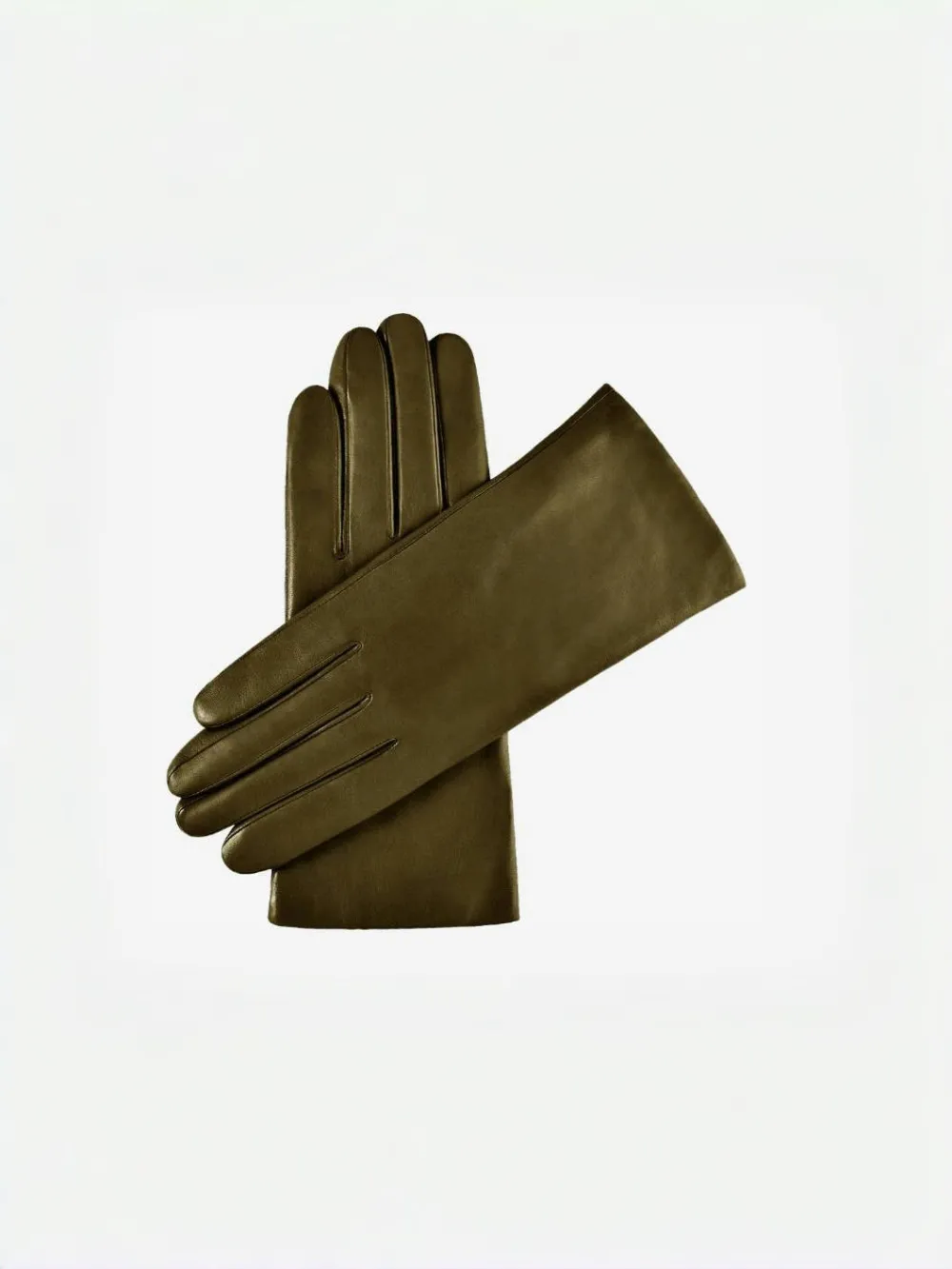 Pure Green Cashmere Lined Lambskin Gloves