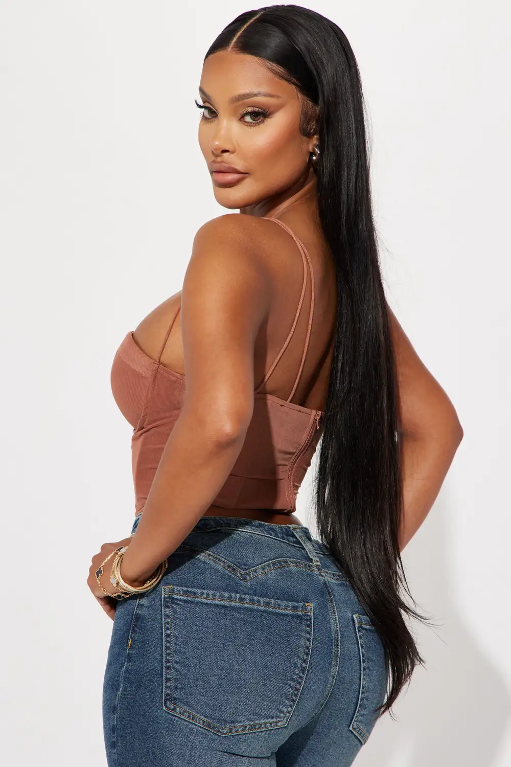 Sara Corset Top - Mocha