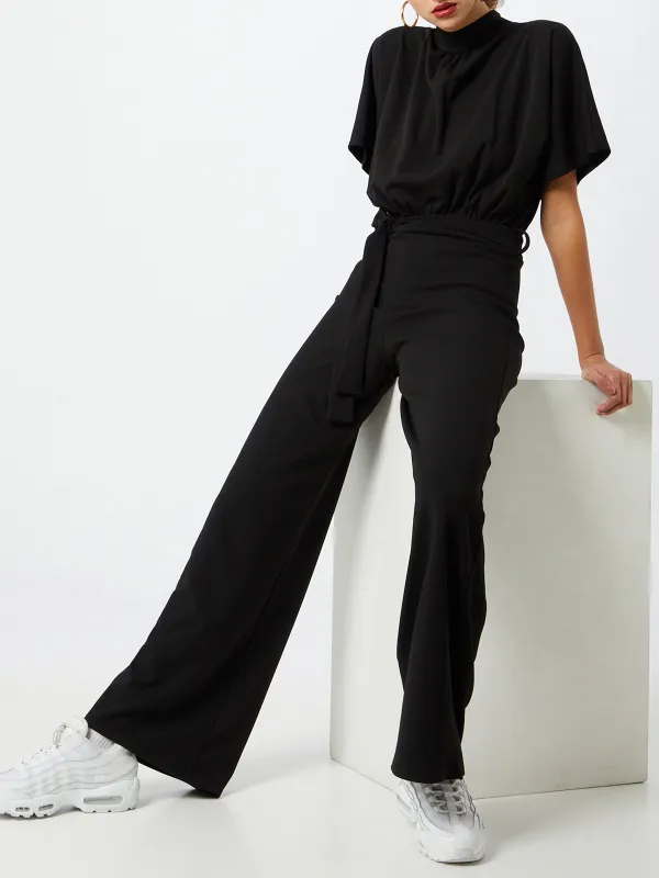 Keyhole Back Casual Style Jumpsuit