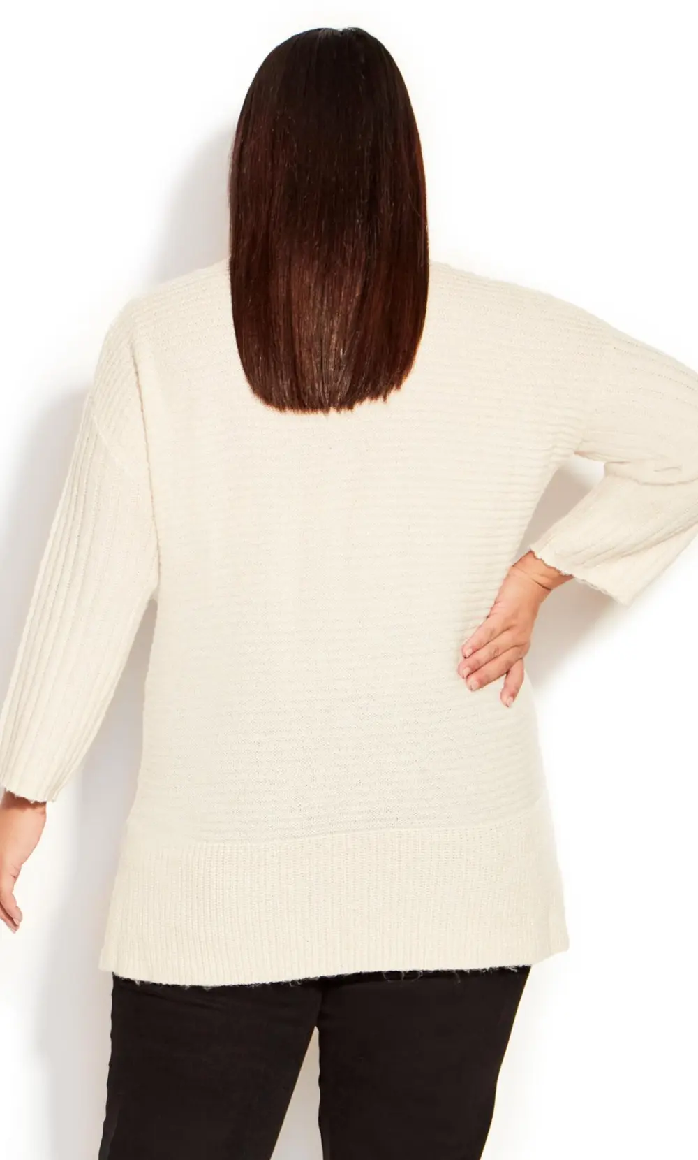 Evans Cream Roll Neck Knitted Jumper