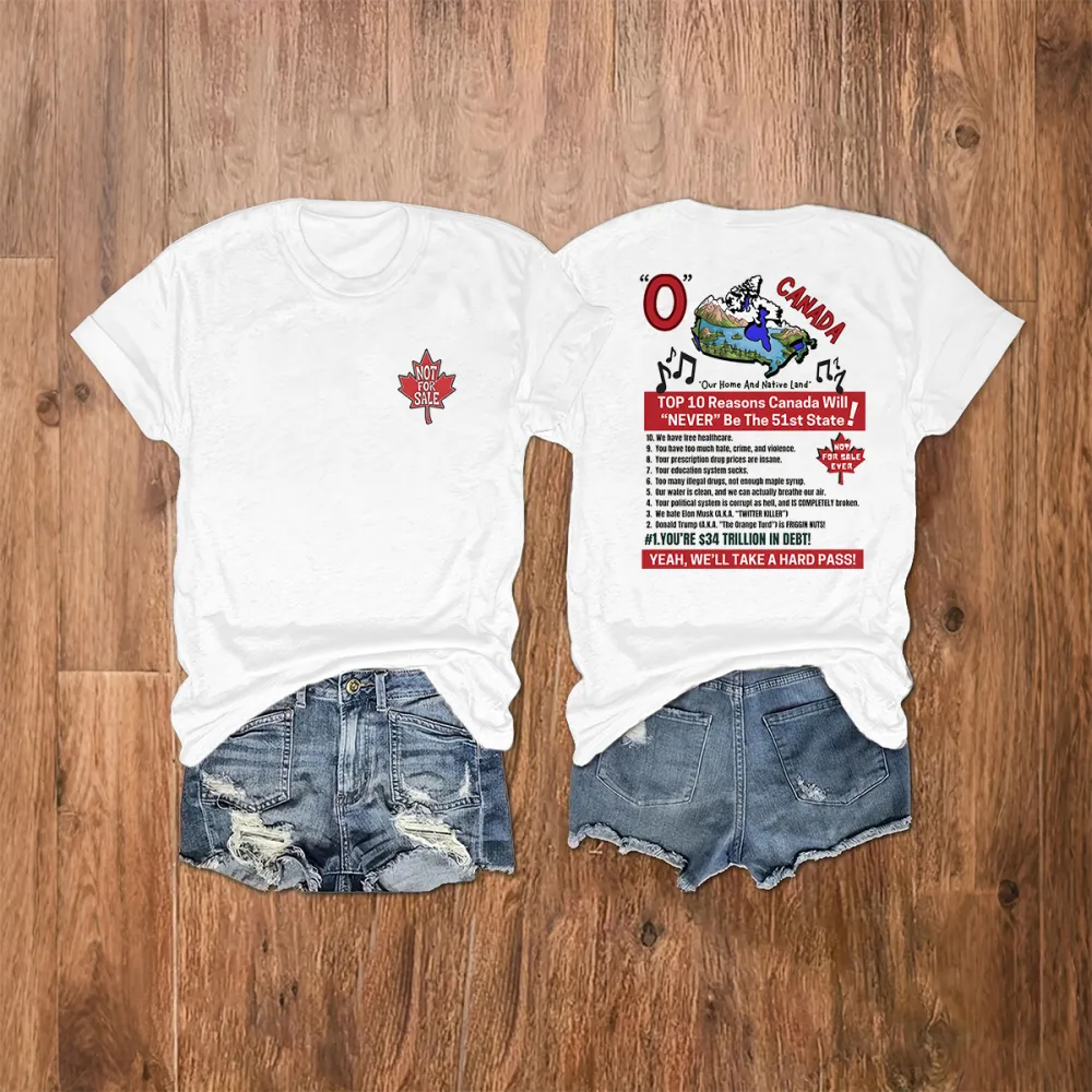 Women's Canada Are Not For Sale T-Shirt