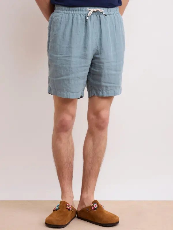 Loose Casual Comfortable Breathable Celadon Green Swim Trunks