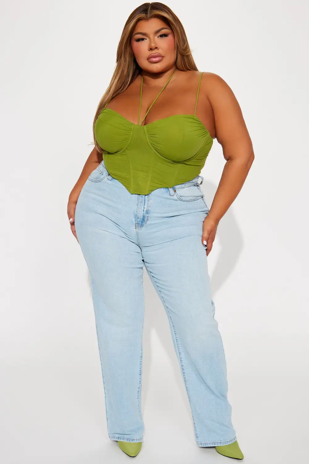 Mackenzie Mesh  Top - Green