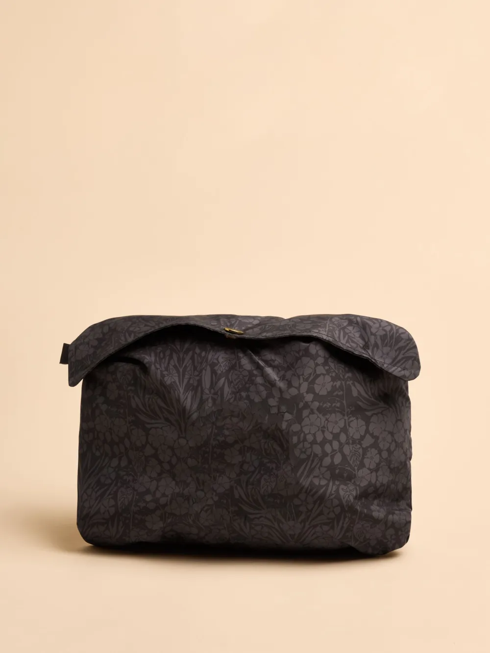 Black Waterproof Foldable Raincoat With Hood