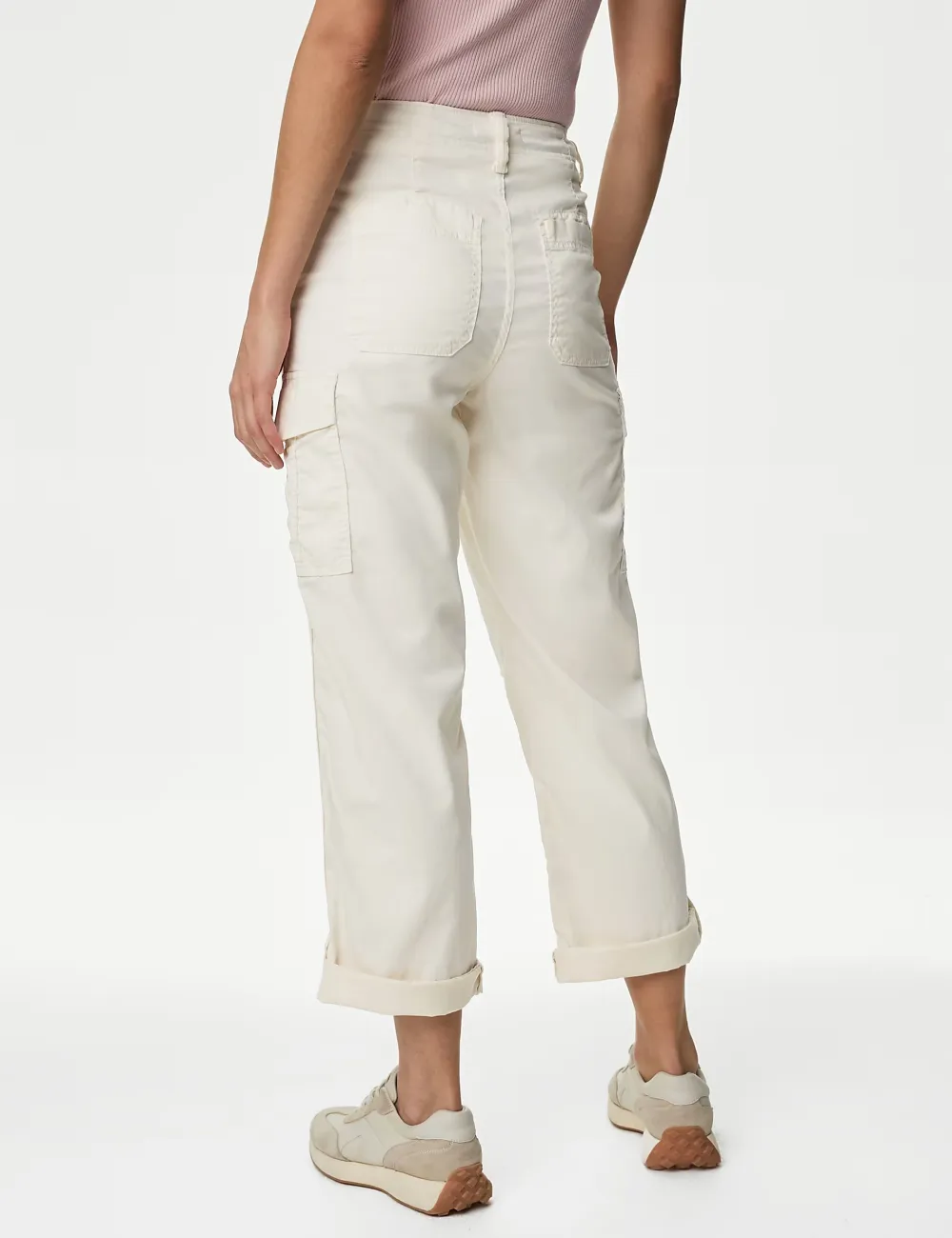 Tea Dyed Cropped Trousers