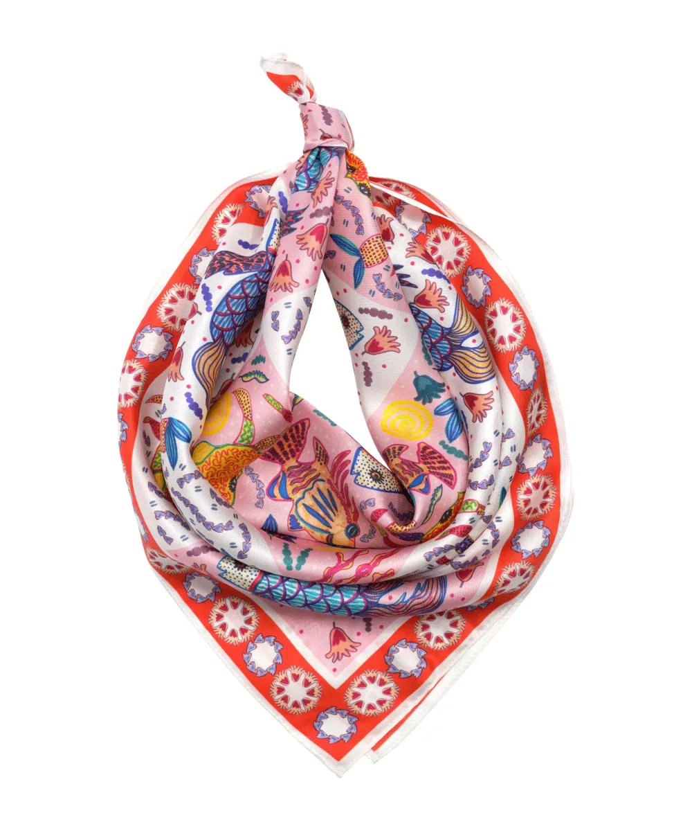 Nautical Design Daily Silk Bandana