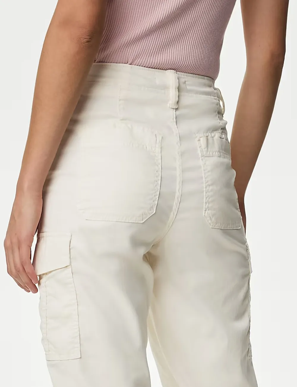 Tea Dyed Cropped Trousers