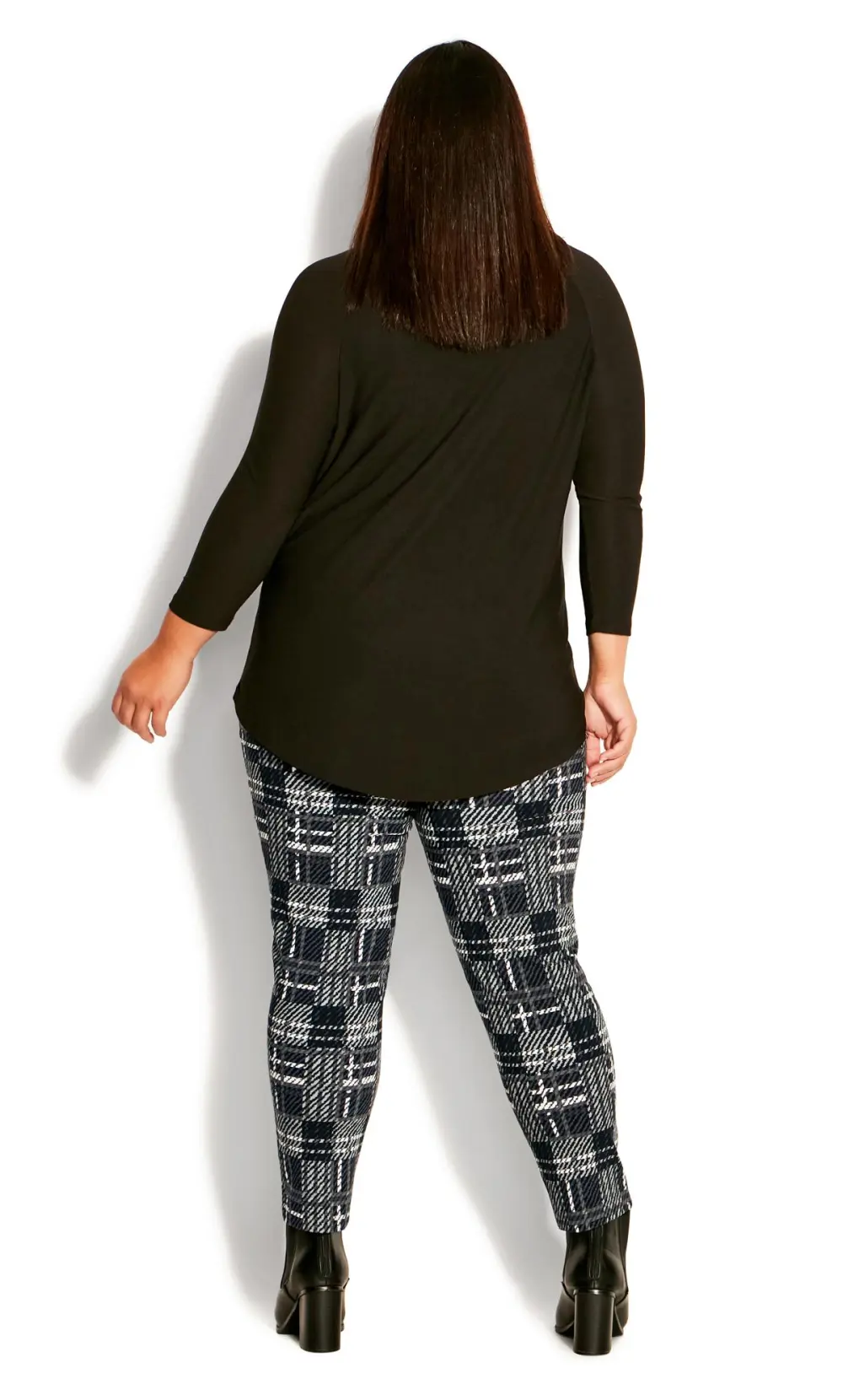 Evans Grey Jemma Check Pant