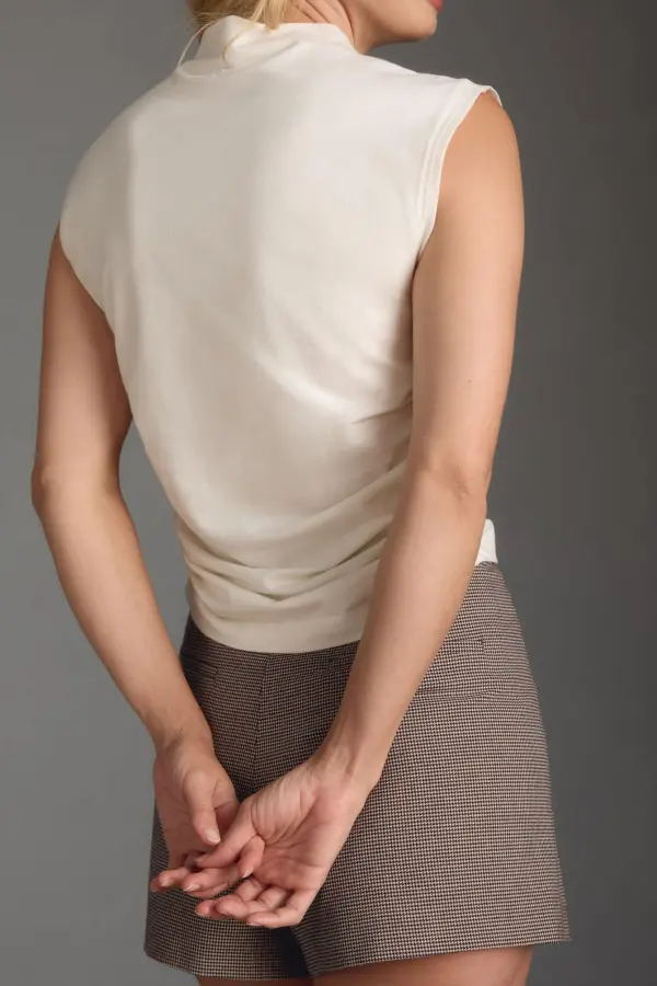 Mock-Neck Muscle Tank