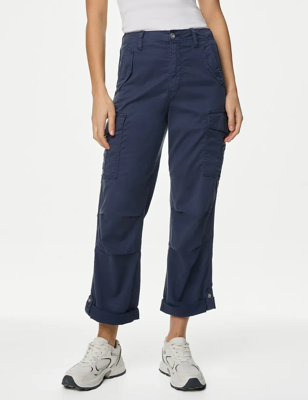Tea Dyed Cropped Trousers