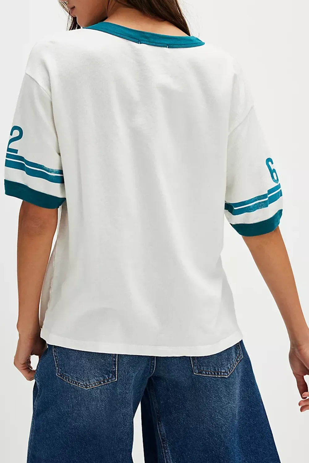 Graphic Print Raglan Sleeve T-Shirt