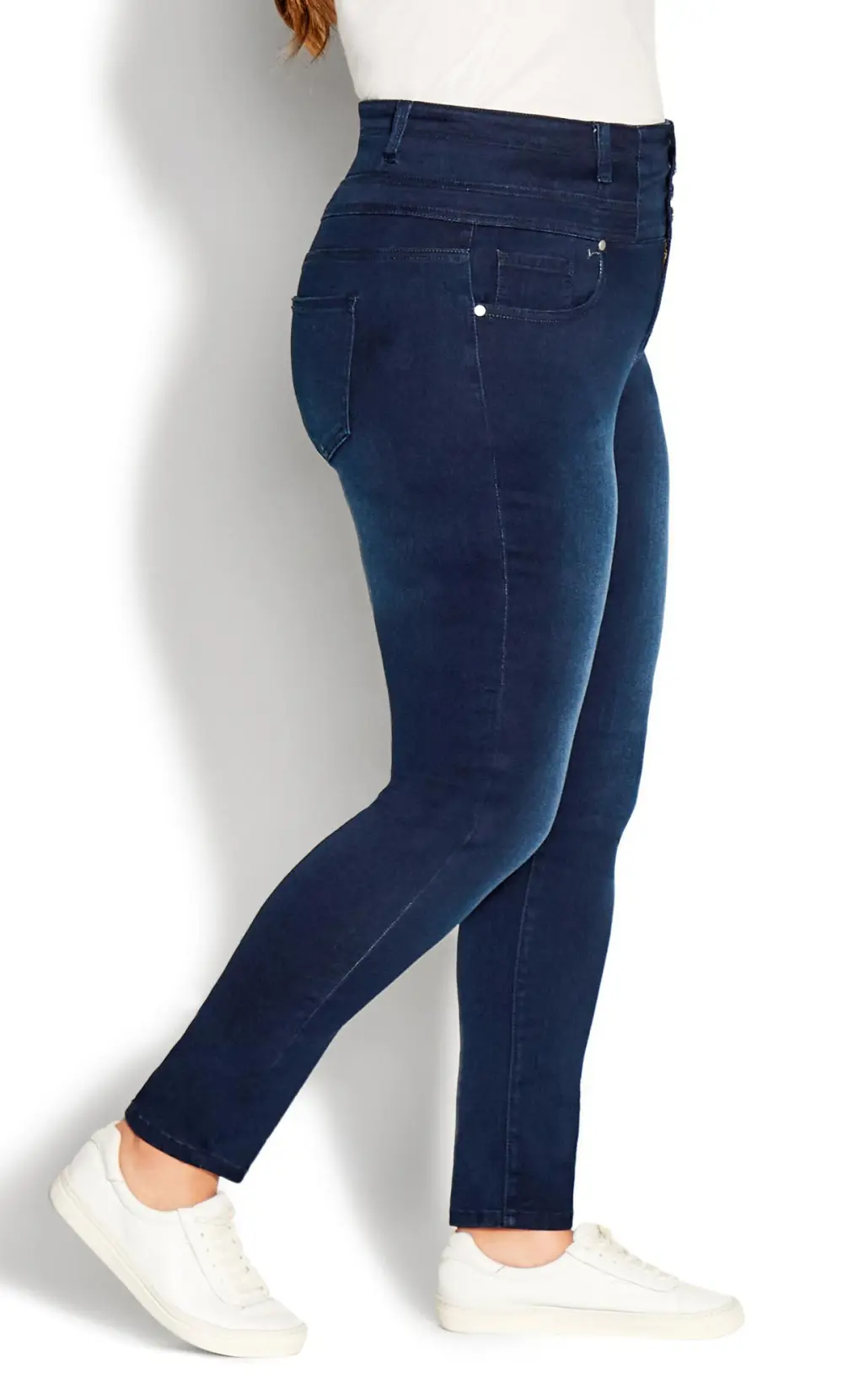 Evans Ingido Blue Denim Corset Jean