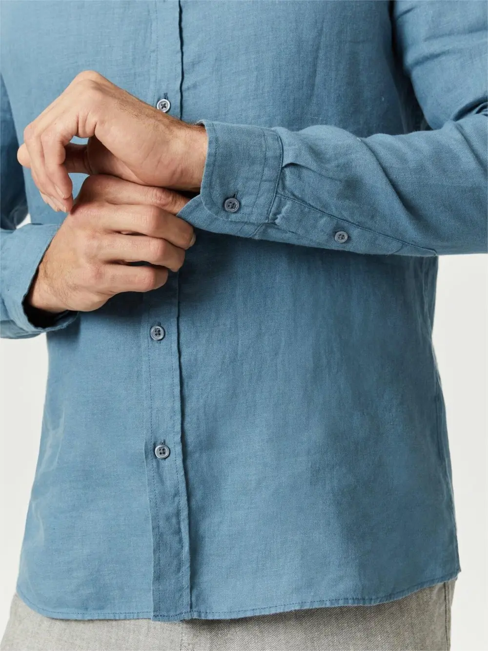 Light Blue Denim - Style Men's Shirt