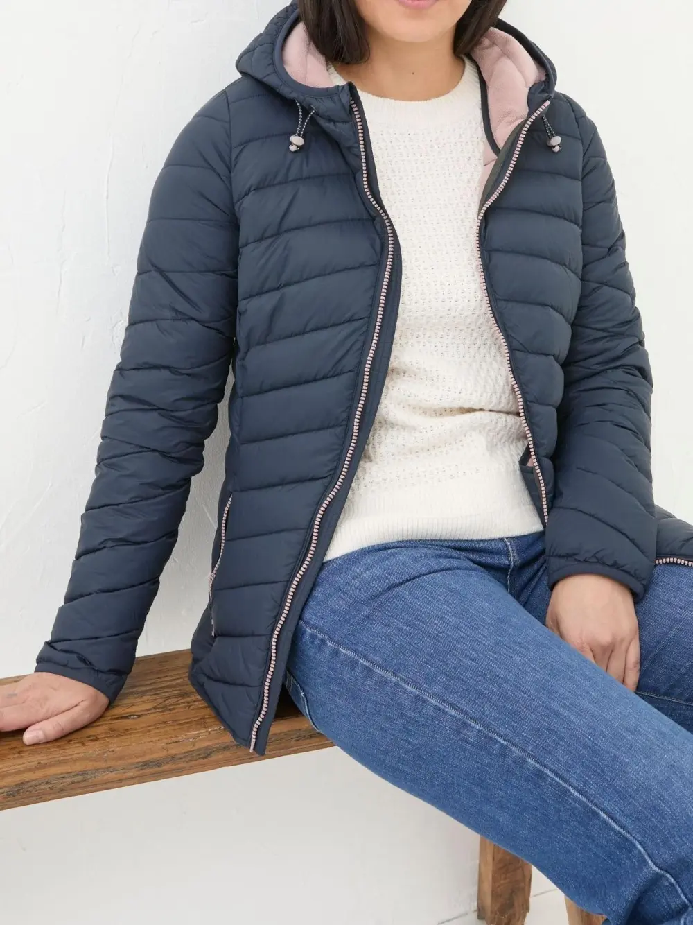 Ruby Navy Lightweight Puffer Jacket