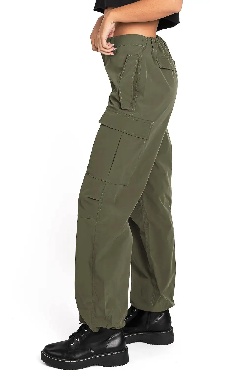 Front Button Skater Pants