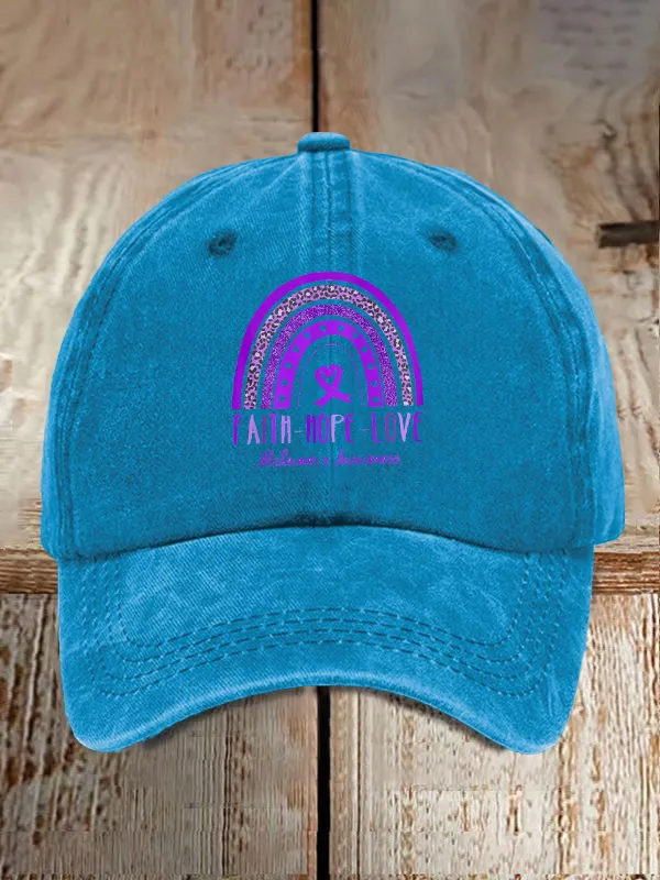 Faith Hope Love Alzheimer'S Awareness Baseball Caps