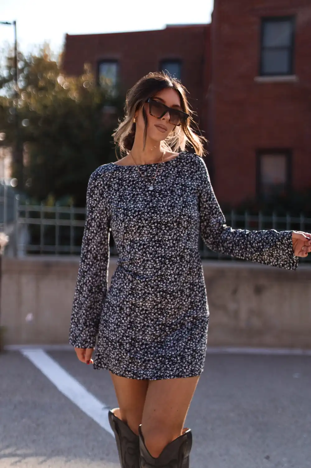 Flower Lane Mini Dress