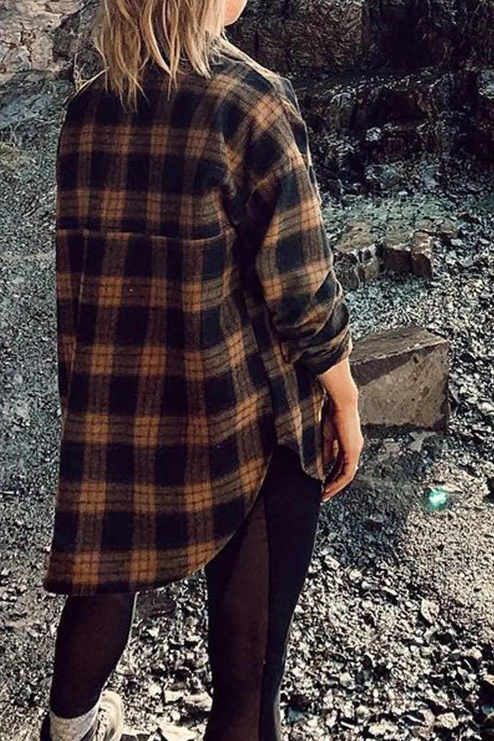 Brown And Black Flannel Plaid Shirt