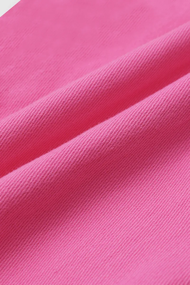 Solid Cut Out Waist Skinny Capri Jeans