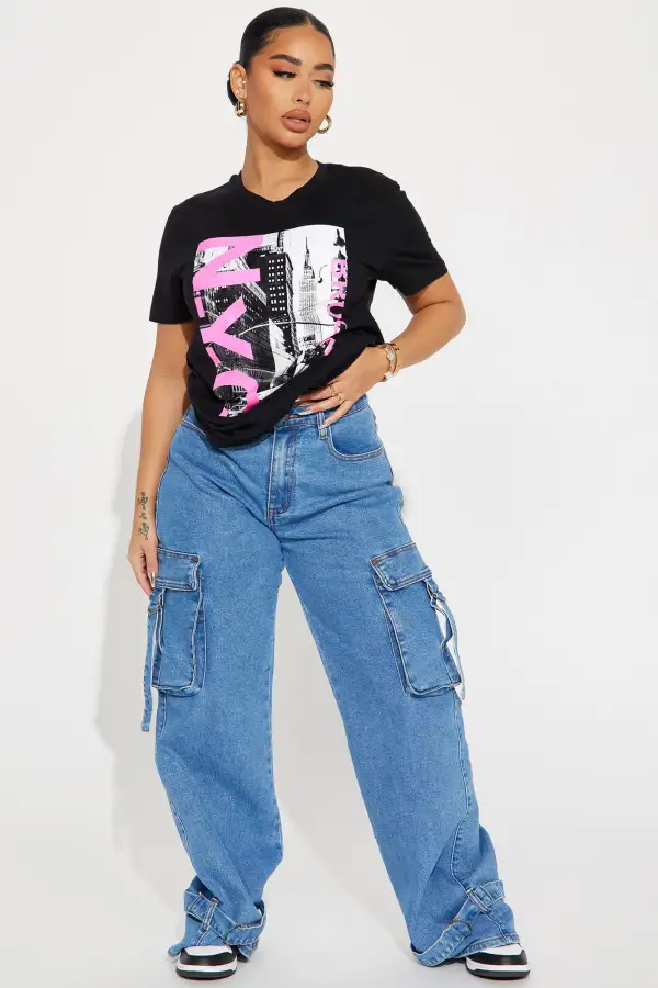 Brooklyn NYC Short Sleeve Graphic Tee - Black