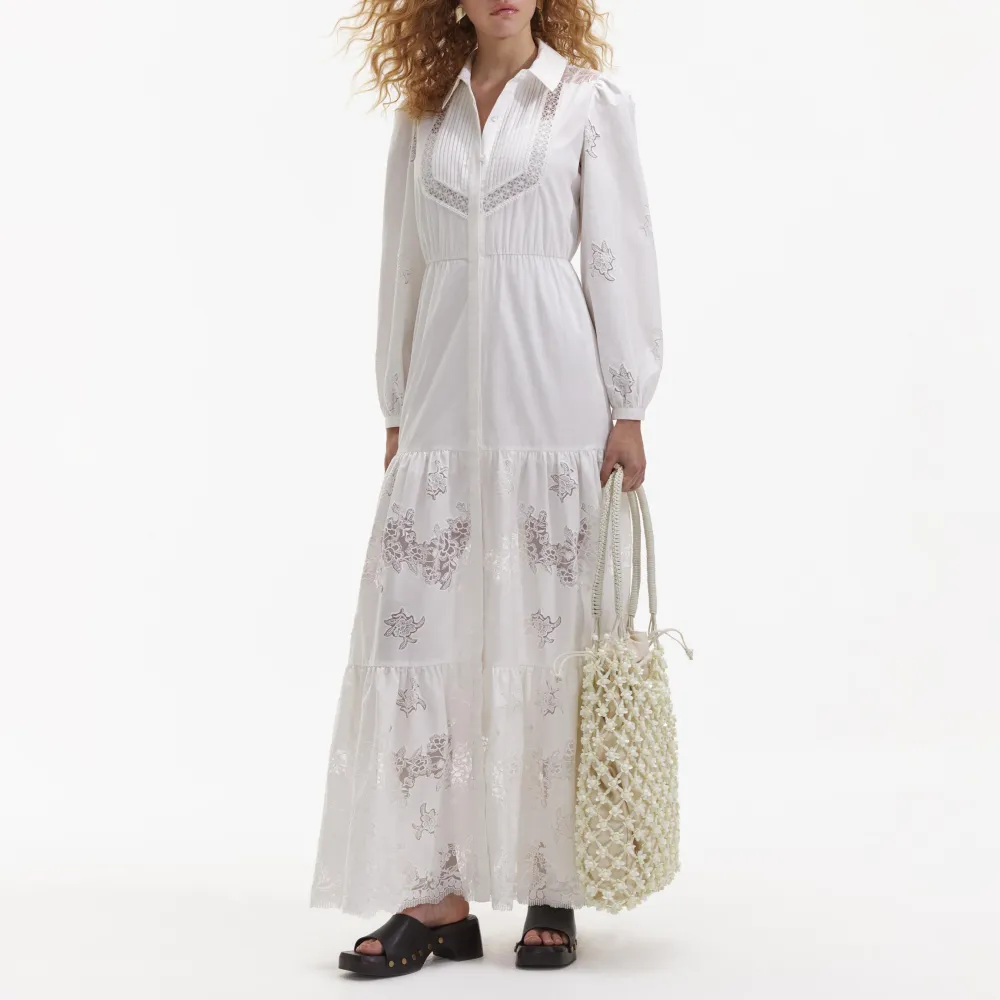 White Cotton Maxi Dress