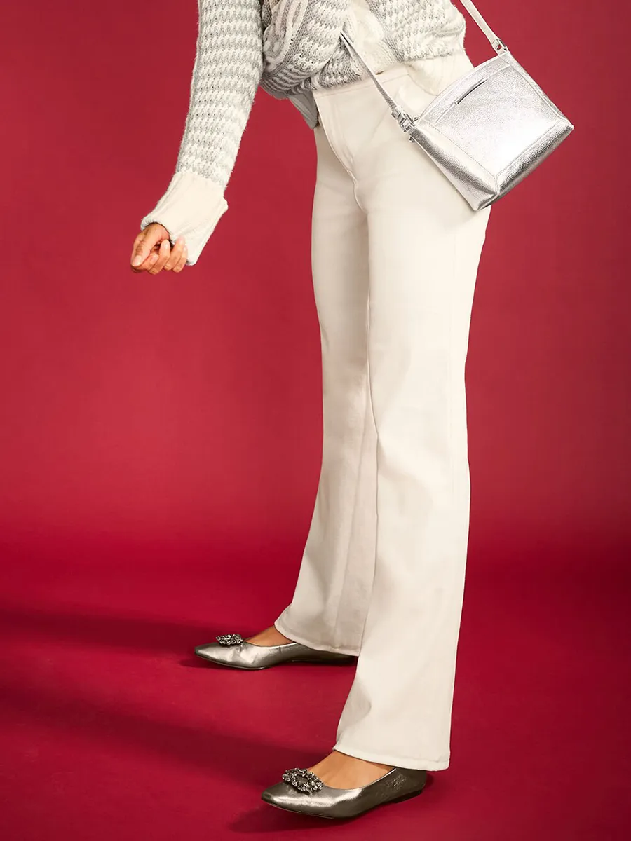 Women'S Stylish  High-Waisted Flared Pants