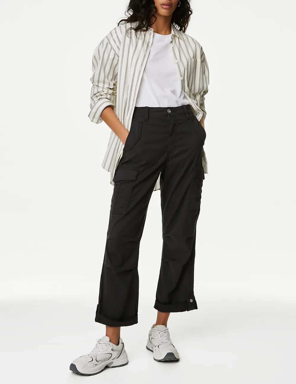 Tea Dyed Cropped Trousers