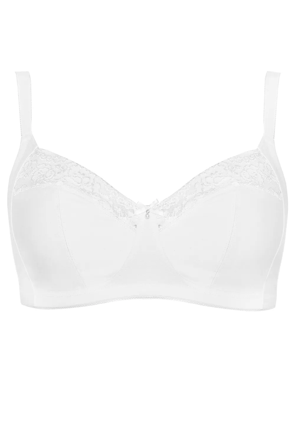 YOURS 2 PACK Black & White Non-Padded Non-Wired Full Cup Bras