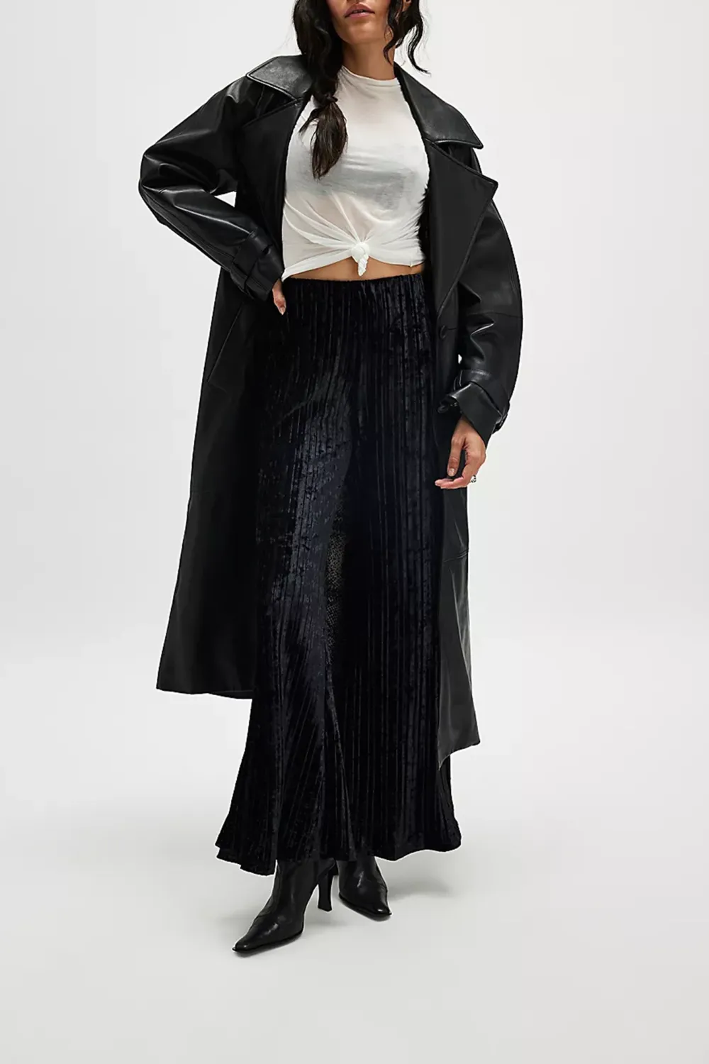 Pleated Wide Leg Pants