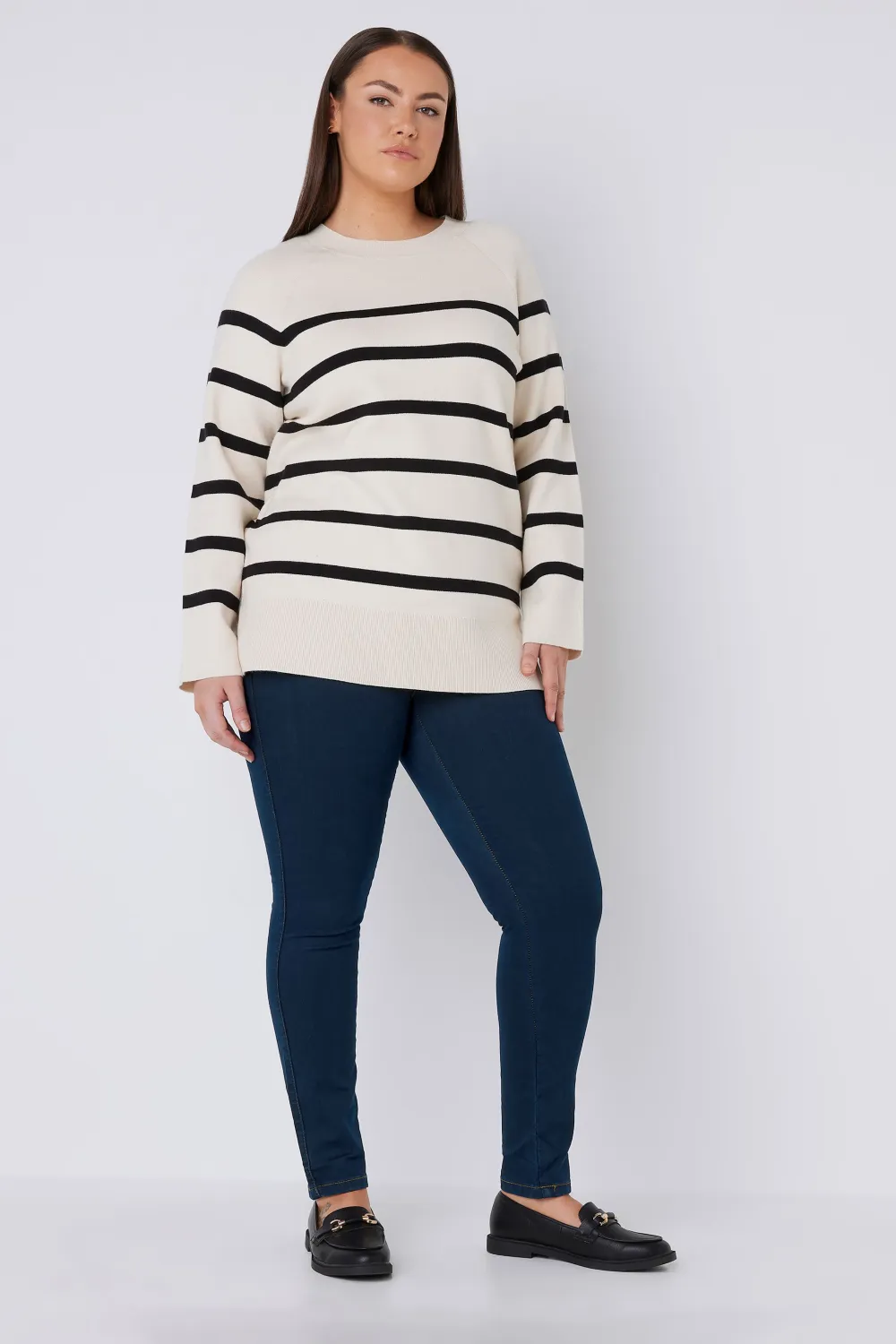 EVANS Curve Indigo Skinny Jeans