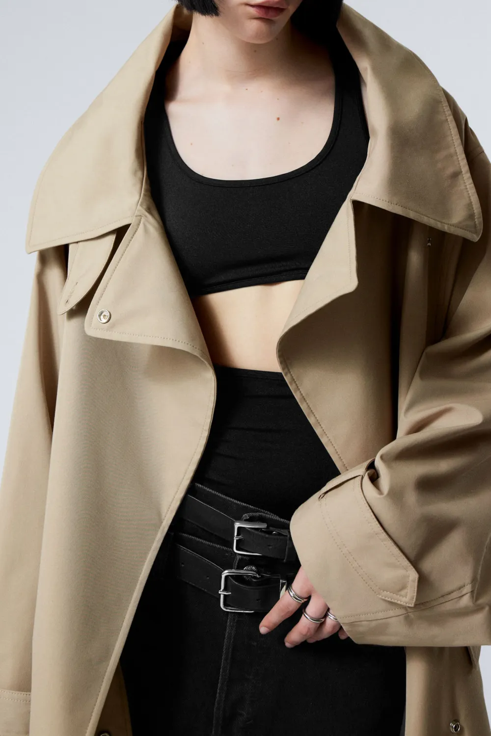 Oversized Button Up Coat