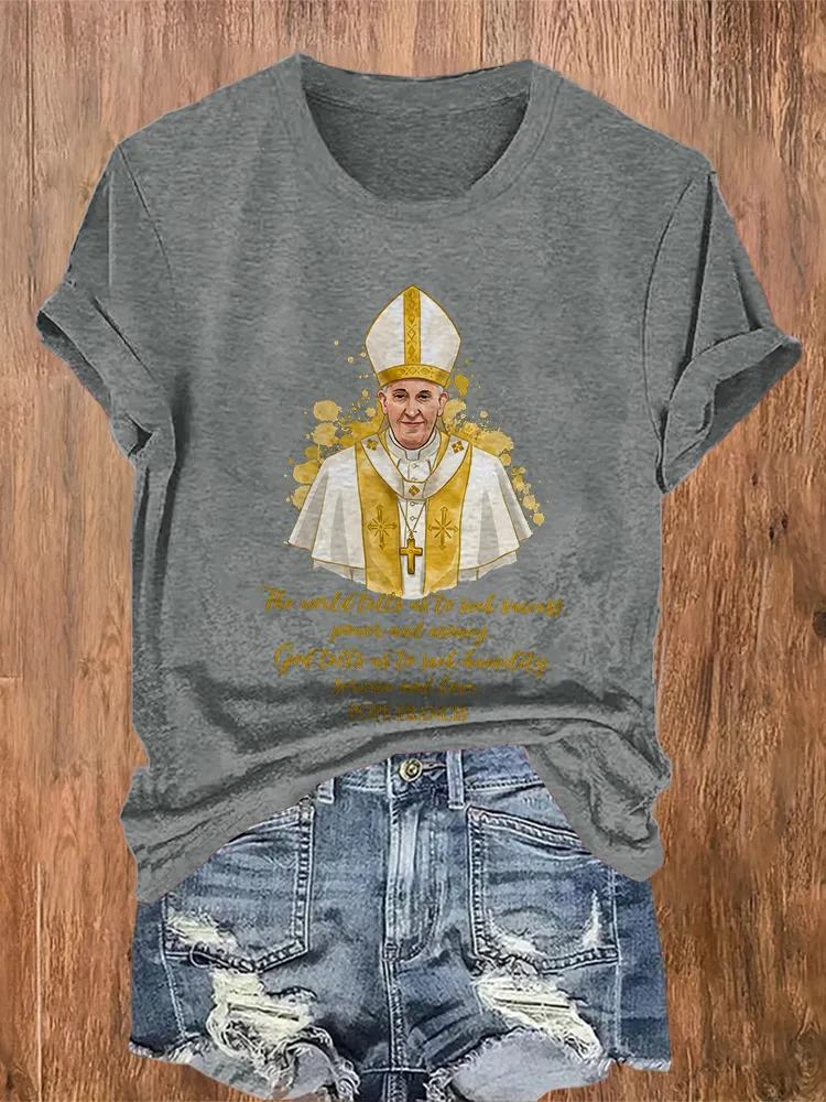 Women's Rest In Peace 1936-2025 Round Neck Short Sleeves Pure Cotton T-Shirt