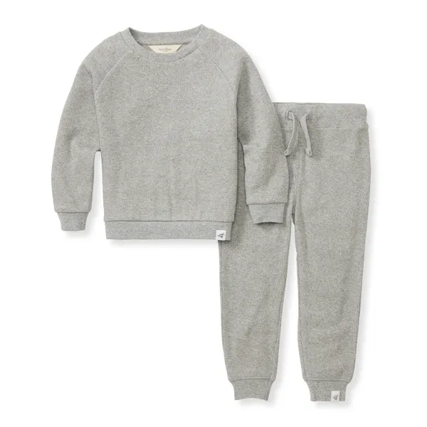 Organic Cotton Boy Thermal Top and Pants Set