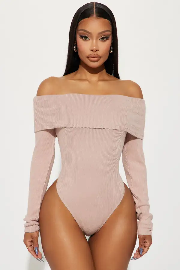 Sydney Off Shoulder Bodysuit - Mauve