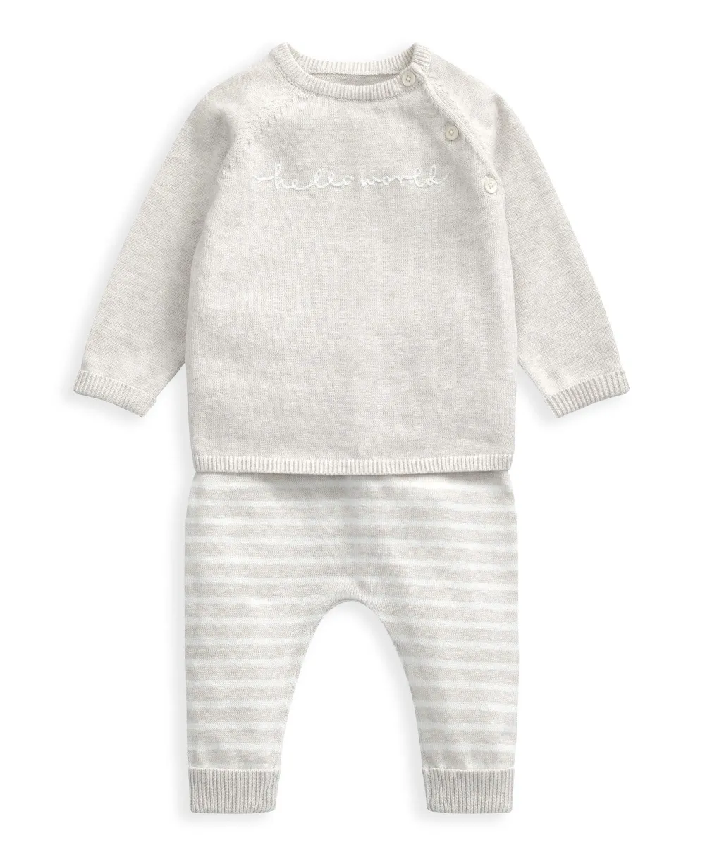 Hello World Knit Set (2 Piece) - White